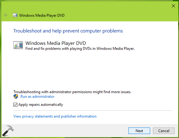 Fix Problems With Windows Media Player In Windows 10 8 7