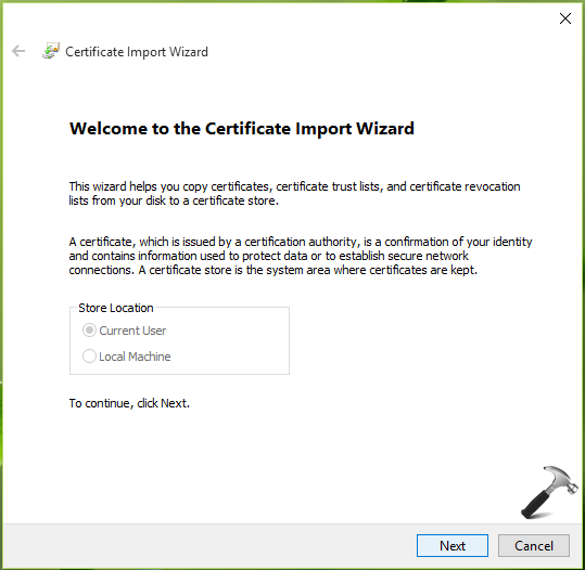 How To Install Trusted Root Certificate In Windows 10