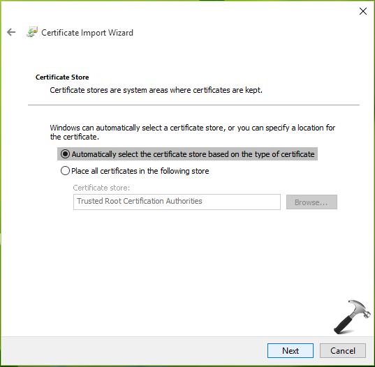 How To Install Trusted Root Certificate In Windows 10