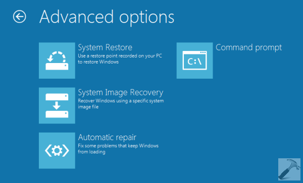 How To Boot Into System Recovery Options For Windows 8.1 3