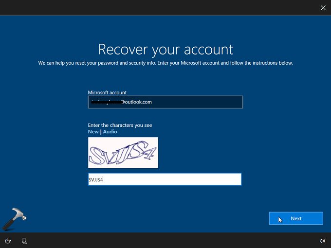 change microsoft account login password cmd