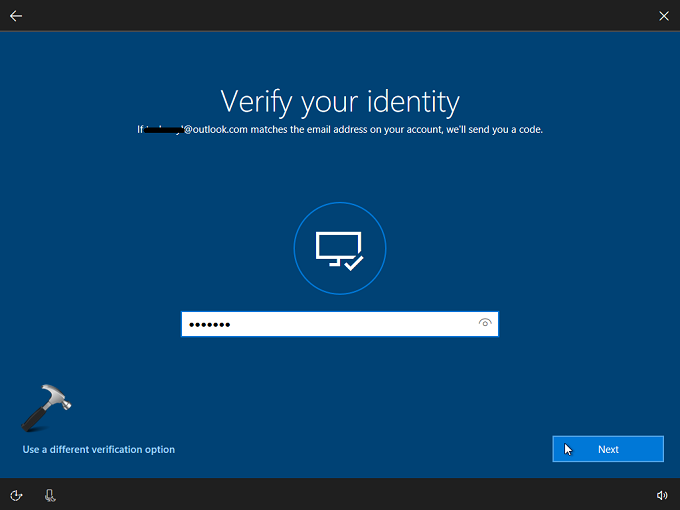 changing microsoft account password