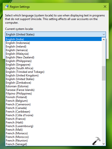How To Change System Locale In Windows 10