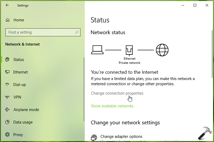 set static ip address step by step