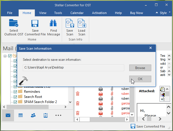 stellar ost to pst converter