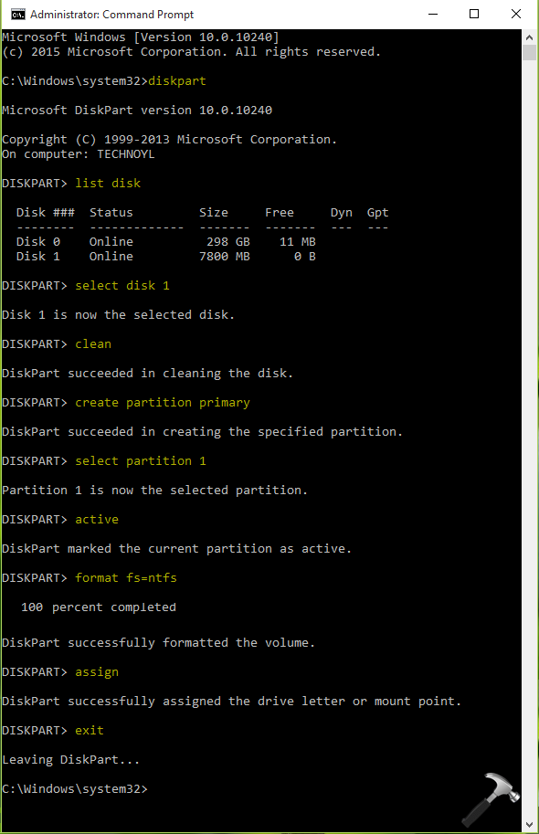 create usb boot disk windows 10