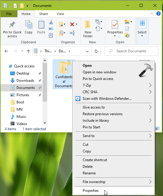 how to create an encrypted folder windows 10