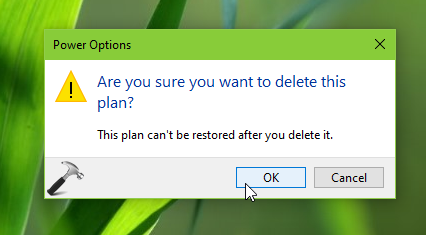 windows 10 delete power plan