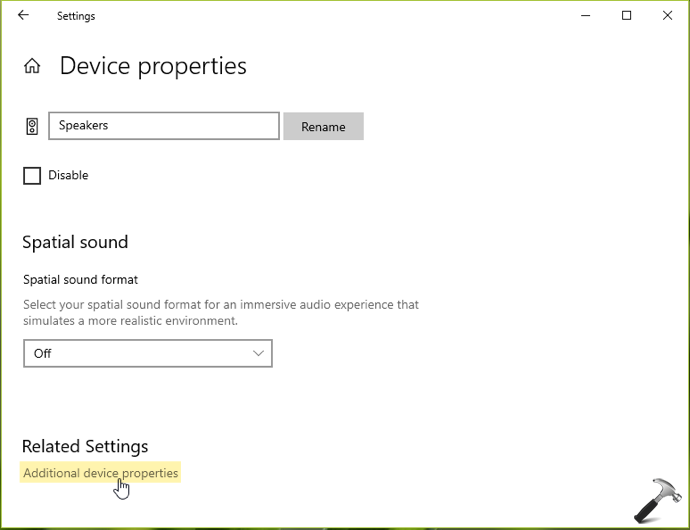 Device properties