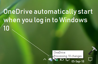 one drive disable start up