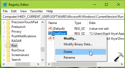 why startup item uninstall microsoft onedrive