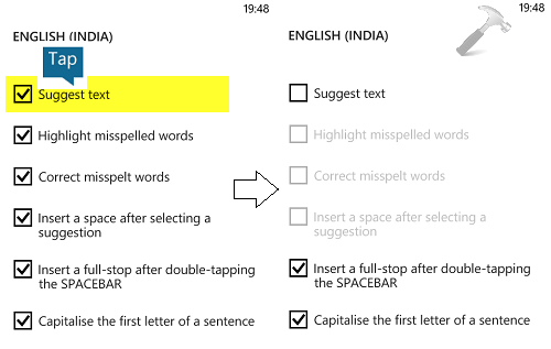 windows 10 on screen keyboard predictive text