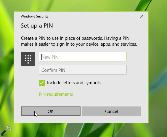 stop windows 10 asking for pin