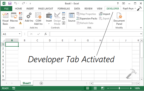 How To Enable The Developer Tab In Excel For Mac