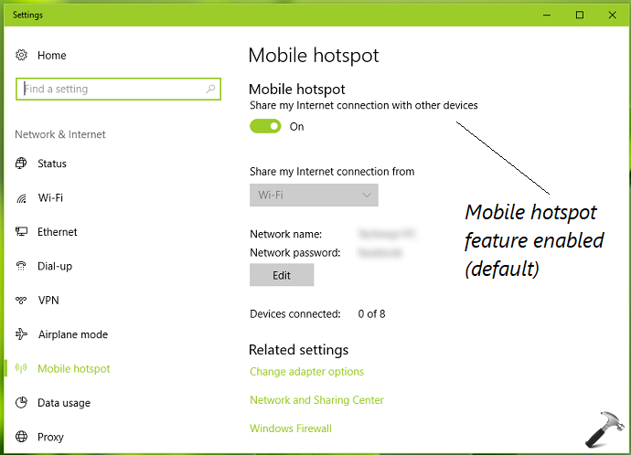 How To Enable Disable Mobile Hotspot In Windows 10