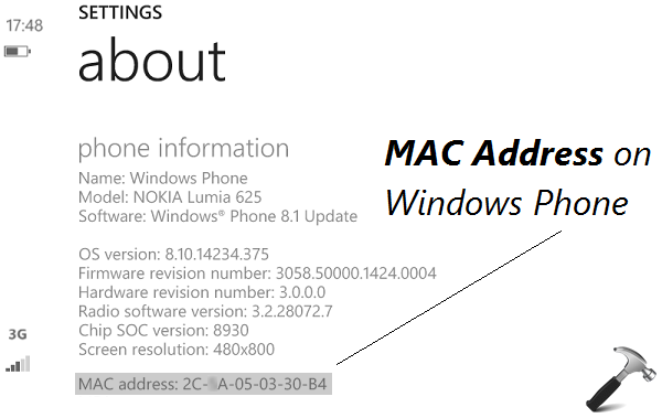 how to find device mac address windows 10