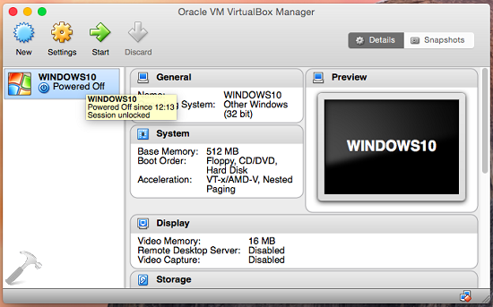 mac os virtual machine windows 10
