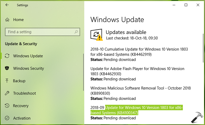 download windows 10 updates
