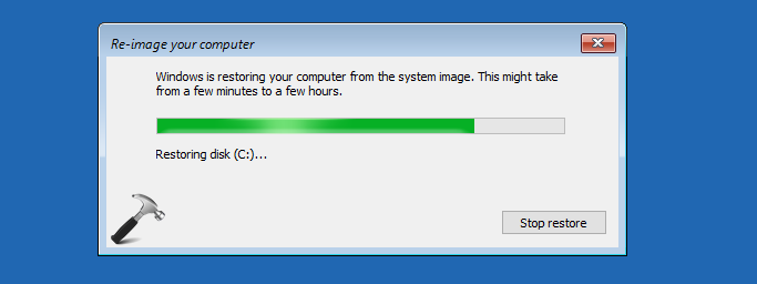 system image recovery key