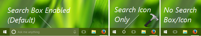 how-to-permanently-hide-search-box-on-taskbar-in-windows-10-pirated