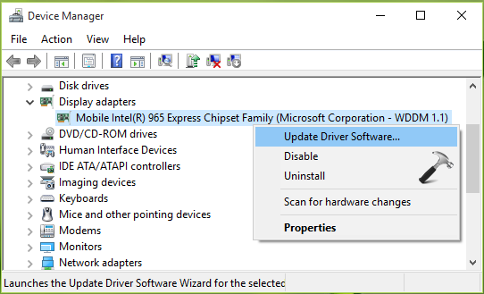 mobile intel 965 express chipset family windows 10 driver update download