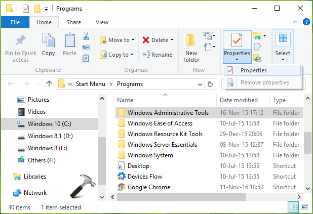 How To Remove Administrative Tools From Start Menu For ...