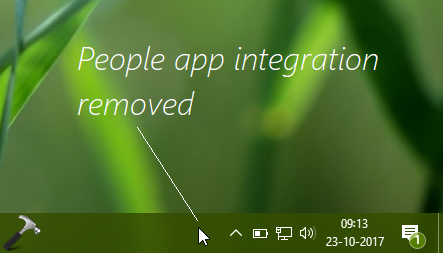 remove people from windows 10