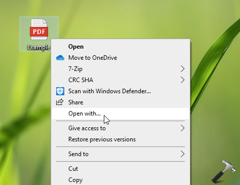 windows 10 set pdf default app