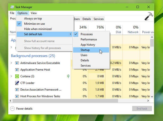task manager not opening windows 10