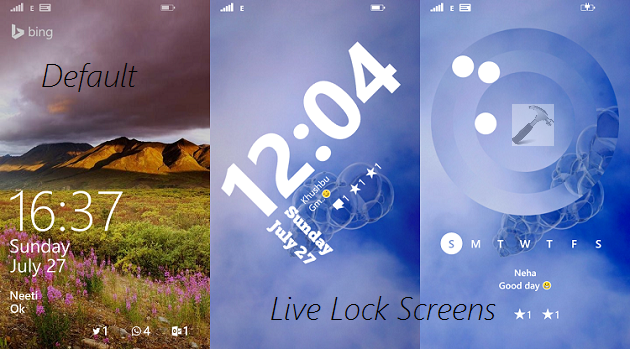 windows phone screen