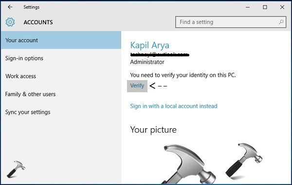 How To Switch To Microsoft Account From Local Account And Revert Back
