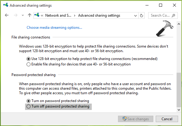 Cannot Turn On File And Printer Sharing Windows 8