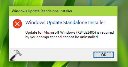 Windows Update Standalone Installer In Windows 10