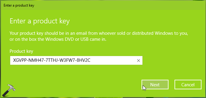 windows 10 enterprise to pro key