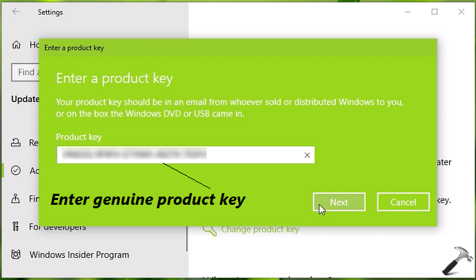 change windows 10 enterprise to pro key
