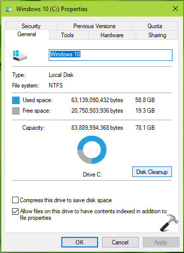 disk cleanup windows 10