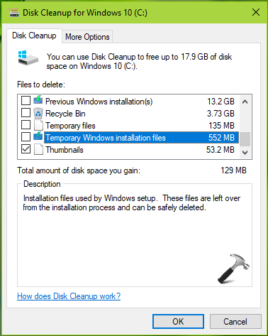 disk cleanup utility