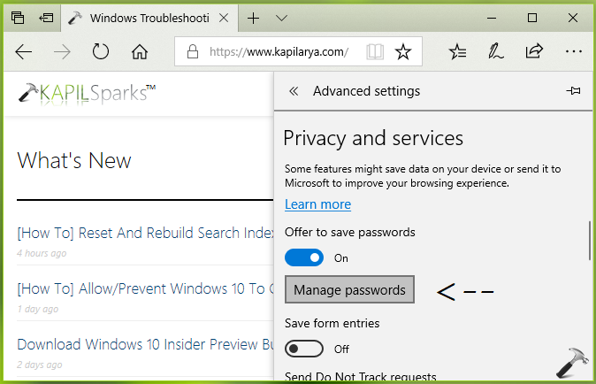 Manage Saved Passwords In Microsoft Edge In Windows 10 0196