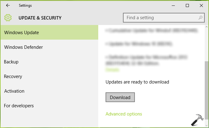 change location of windows update download