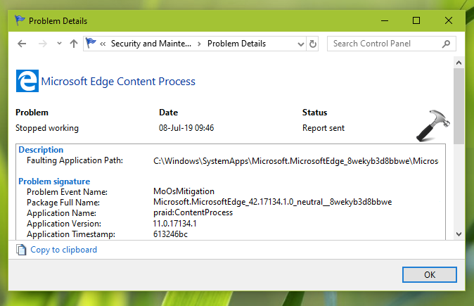 how to disable microsoft edge content process