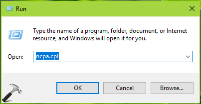 Network Connections Windows 10