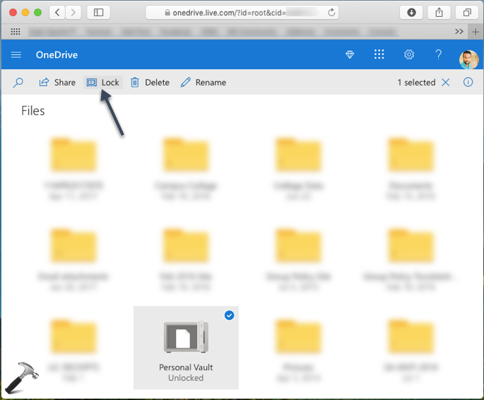 onedrive personal vault on windows 7 download