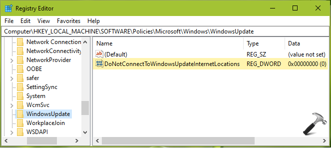 Prevent Windows 10 From Connecting Windows Update Internet Locations