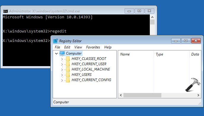 restore registry windows 10 command prompt