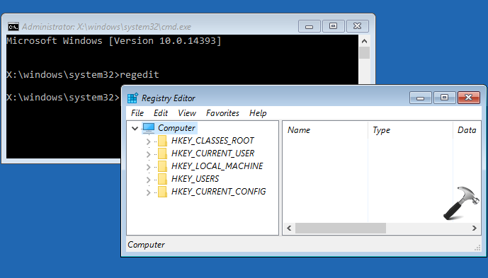 fix registry windows 10 command prompt