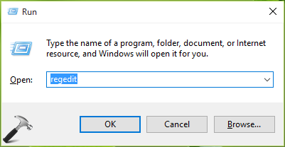 Windows 10 Registry Editor