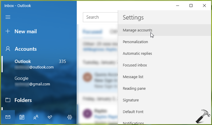 How To Remove Email Account From Mail App In Windows 10