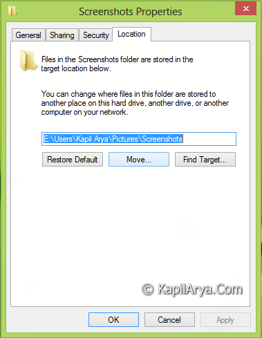 minecraft default screenshot folder