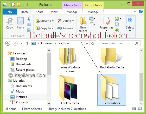 minecraft default screenshot folder