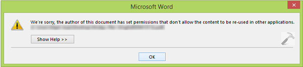 edit password protected document on word